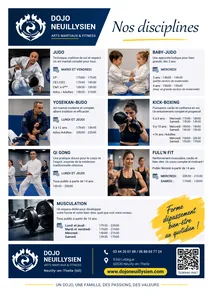 Flyer_A5_Vistaprint-Verso Flyer Verso Dojo Neuillysien